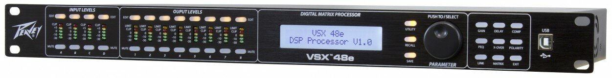 Peavey VSX 48e матричный спикер-процессор, 4 входа, 8 выходов