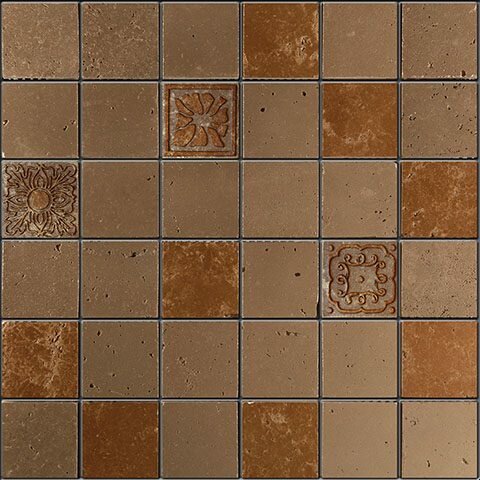 Мозаика Skalini GLY-3B металлизированная размер чипа 48x48 материал Мрамор толщина 10 мм