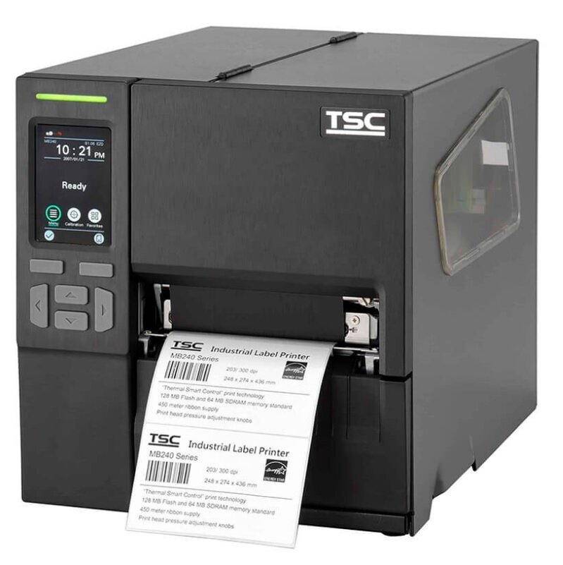 Термотрансферный принтер штрих-кода (этикеток) TSC MB340 (Touch LCD) SU + Ethernet + USB Host + RTC (99-068A004-0202)