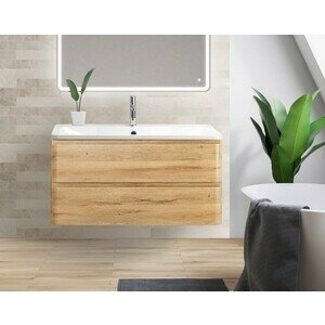 Тумба с раковиной BelBagno Albano 90 rovere rustico (ALBANO-900-2C-SO-RR, BB900/455-LV-MR-ALR)