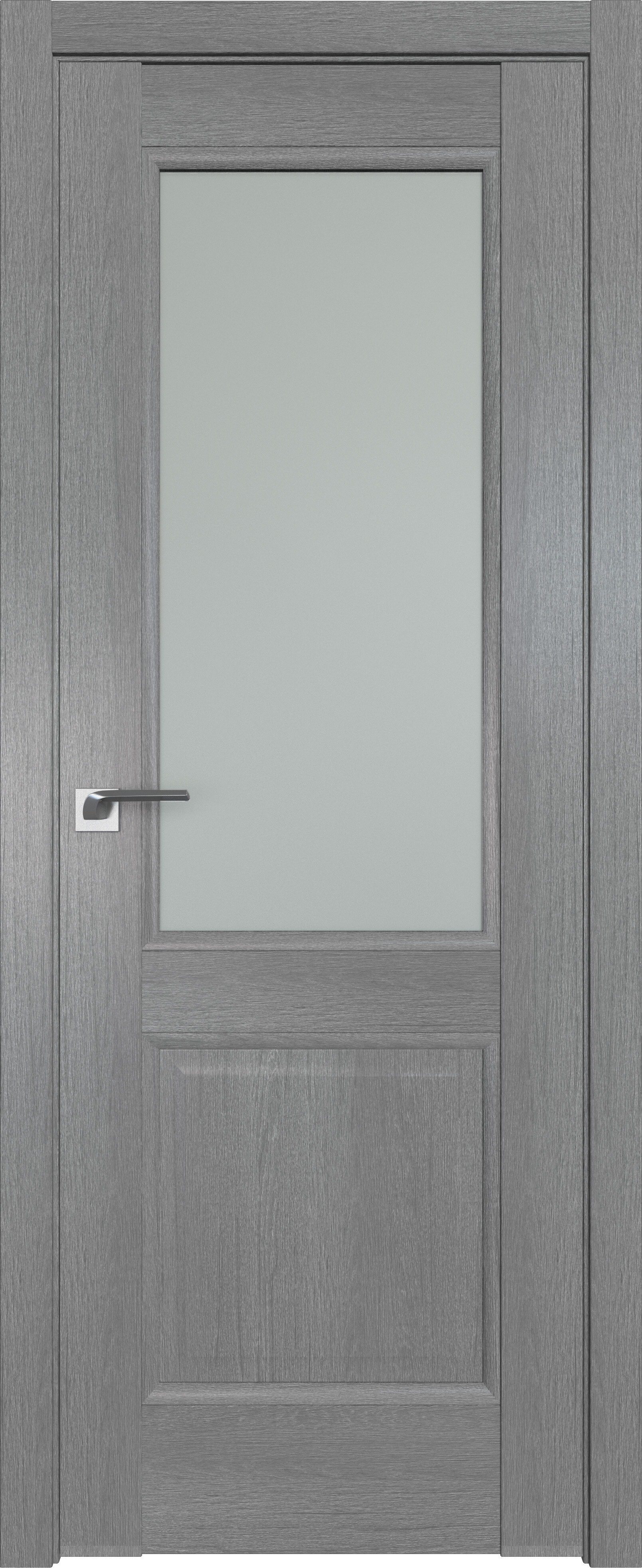 Дверь Профиль дорс 2.42 XN (Грувд серый) стекло матовое
