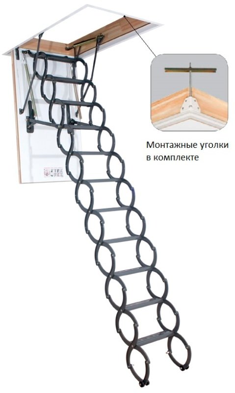 Чердачная лестница Fakro LST Metall Thermo 500*800*2800 (50*80 см)