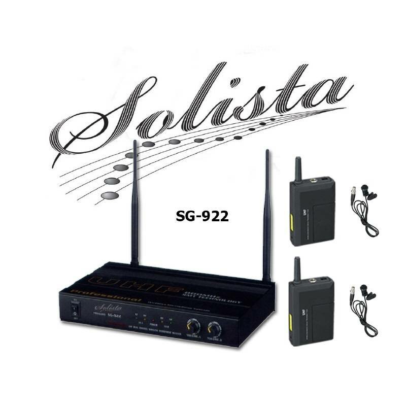 SOLISTA SG-922 (LV) Радиосистема UHF, 2 петличных микрофона