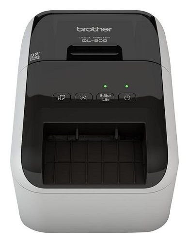 Принтер для печати наклеек Brother QL-800 (авторезак, ширина лент до 62мм, 148мм/сек, 300т/д, ленты DK, USB)