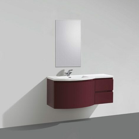 PROSPERO-1200-3C-SO-RB-RIGHT Тумба под раковину BelBagno Prospero, Rosso Brilliante/правосторонняя