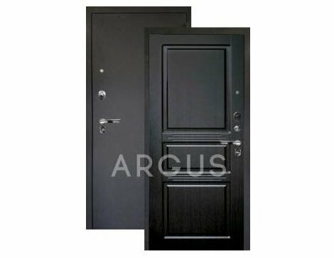 Входная дверь Аргус люкс про сабина венге тисненый/черный шелк