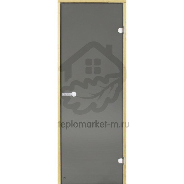 Дверь для бани Harvia STG 7x19 коробка сосна, стекло серое
