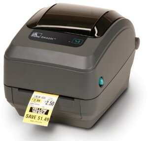 ZEBRA TT Printer GK420t; 203 dpi, EU and UK Cords, EPL, Zplii, USB, Ethernet