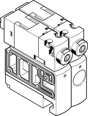 Распределитель с электроуправлением Festo CPVSC1-M1LH-J-H-Q4