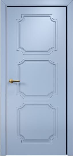 Межкомнатная дверь Оникс Валенсия фрезерованное (Эмаль голубая по МДФ) глухая