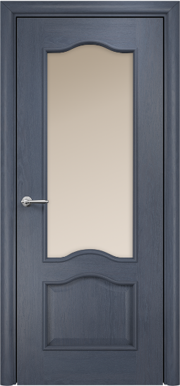 Дверь Оникс модель Классика Цвет:Дуб Графит Остекление:Сатинат бронза