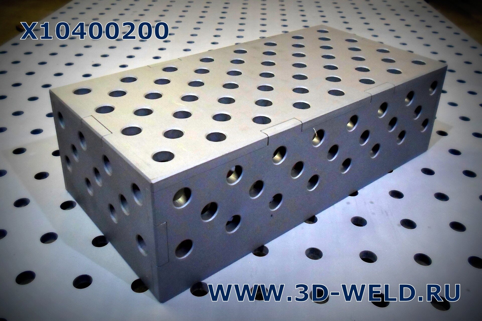 Блок соединительный 400х200х120 мм для Сварочных столов D16