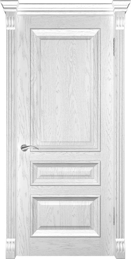 Дверь Люксор/Dveri Luxor/Фараон-2 ДГ - Дуб белая эмаль, двери шпонированные 2000x900