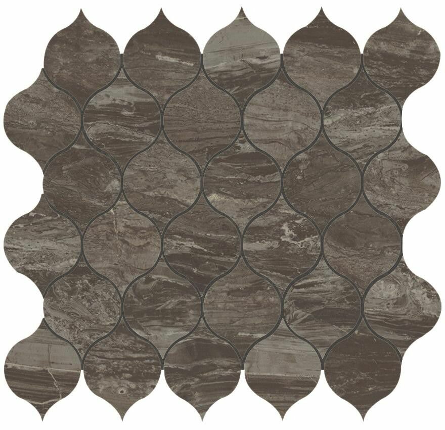 Мозаика Atlas Concorde Marvel Edge 9EDB Absolute Brown Drop Mosaic 27.2x29.7