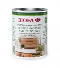 Biofa 5045 Твёрдое масло на водной основе Шелковисто-матовое 10 л
