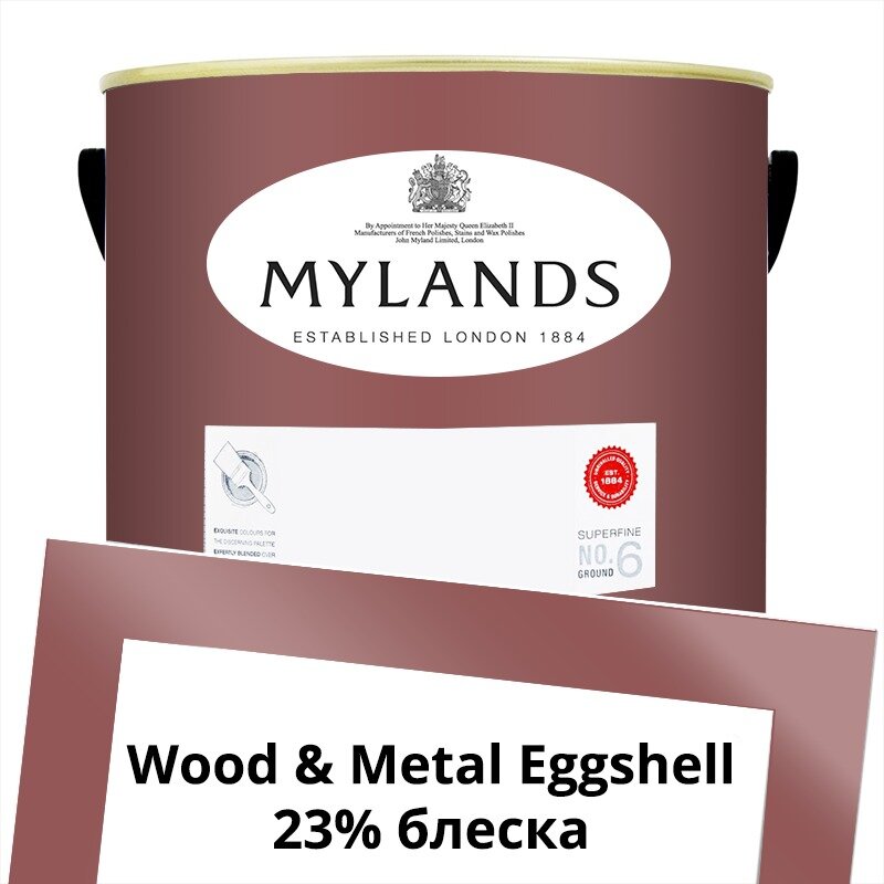 Английские Краски Mylands артикул WoodMetal Paint Eggshell 5 л. №270 Covent Garden Floral