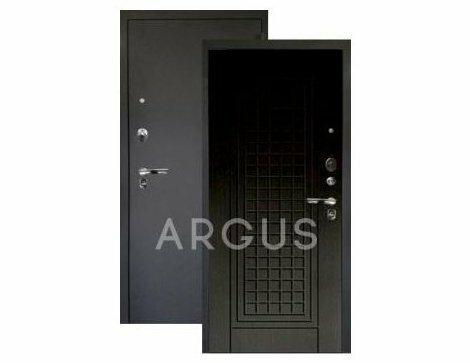 Входная дверь Аргус люкс про альма венге тисненый/черный шелк