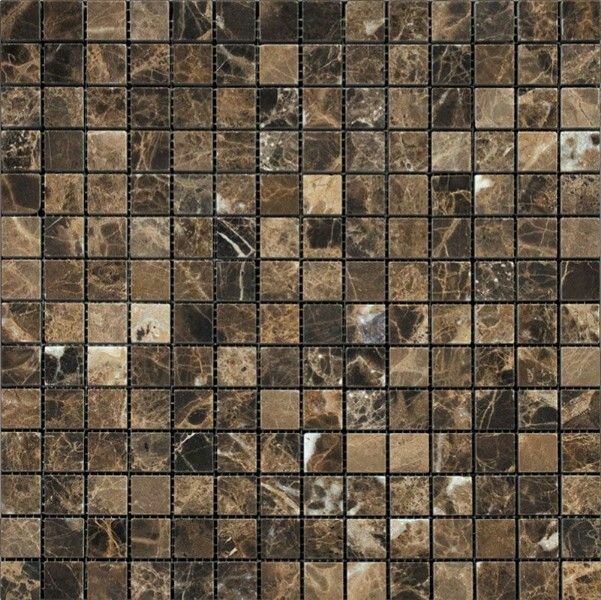 NATURAL Мозаика из мрамора M022-20P (Emperador Dark) 30,5x30,5