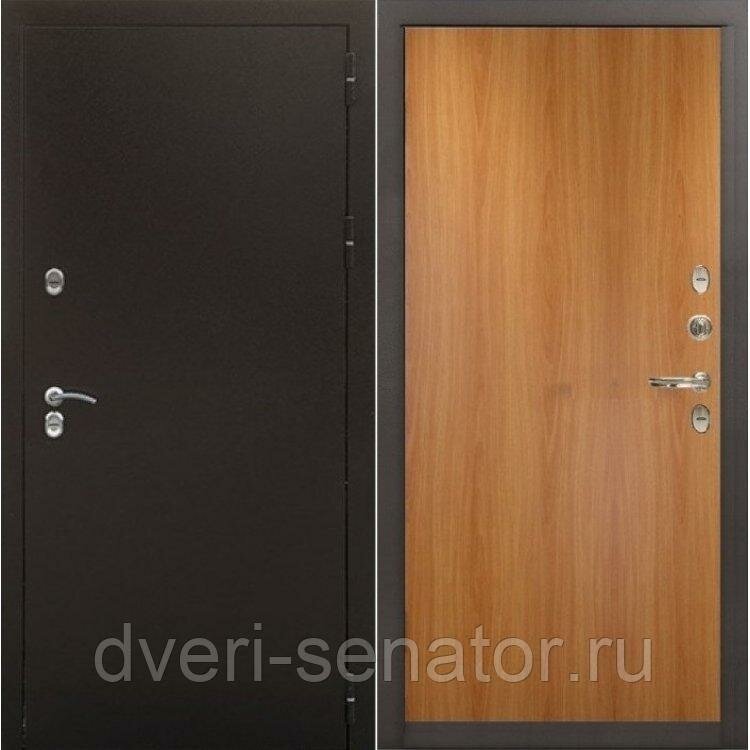 Терморазрыв Лекс Сибирь 3К цвет №4 Миланский орех входная стальная дверь в частный дом