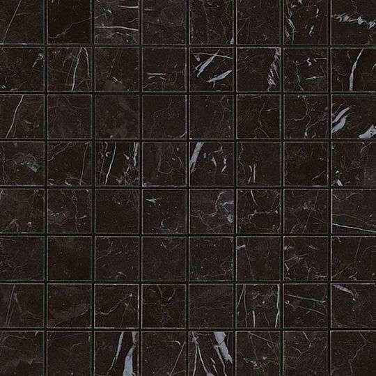 Керамогранит Atlas Concorde (италия) Marvel Stone Nero Marquina Mosaico Matt AS3Z 300x300 мм (Керамическая плитка для ванной)