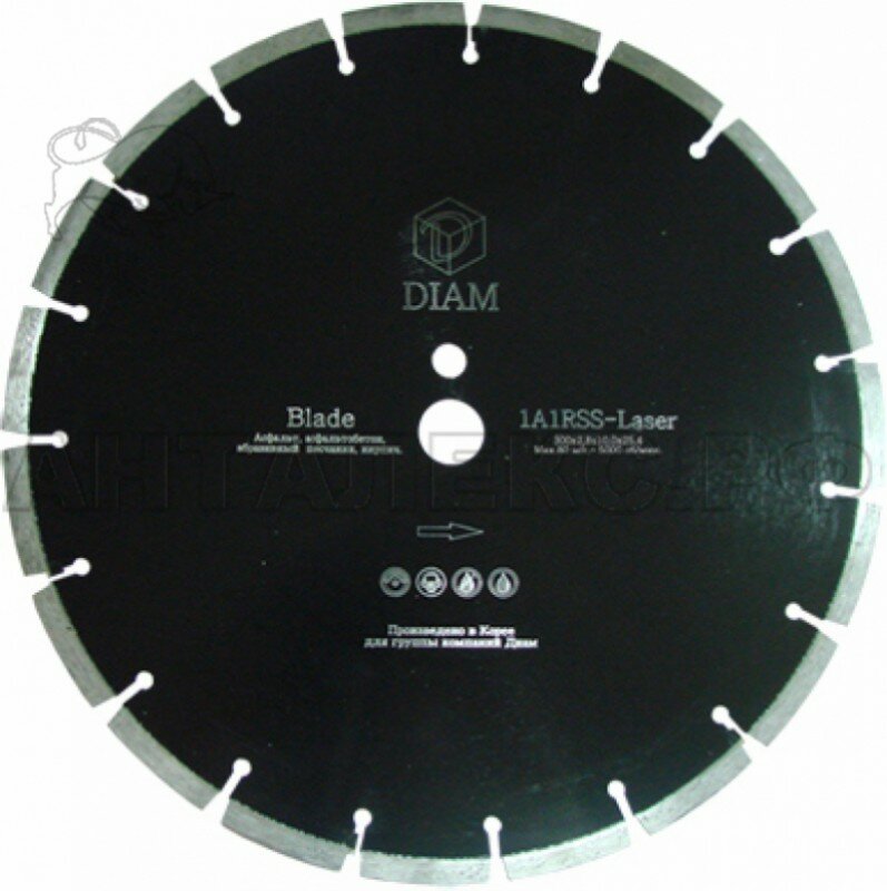 Диск алмазный сегментный DIAM Blade 600х25.4х3.6, асфальт