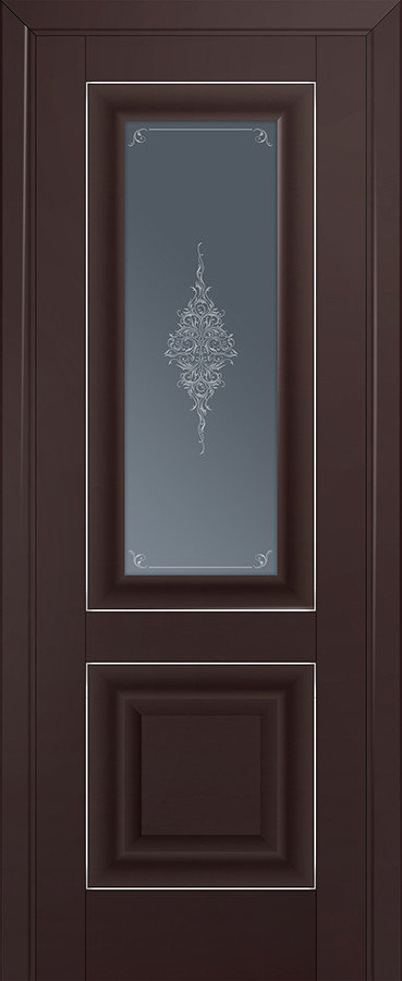 Межкомнатная дверь матовая экошпон PROFIL DOORS 28U (Тёмно-коричневый)