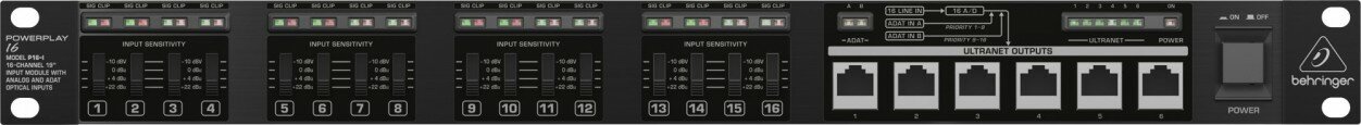 Behringer P16-I PowerPlay 16 входной модуль для системы персонального мониторинга Powerplay 16