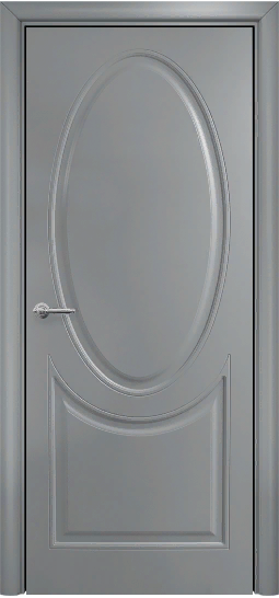 Оникс / Фортрез Межкомнатные двери Брюссель Цвет: серая эмаль 7038