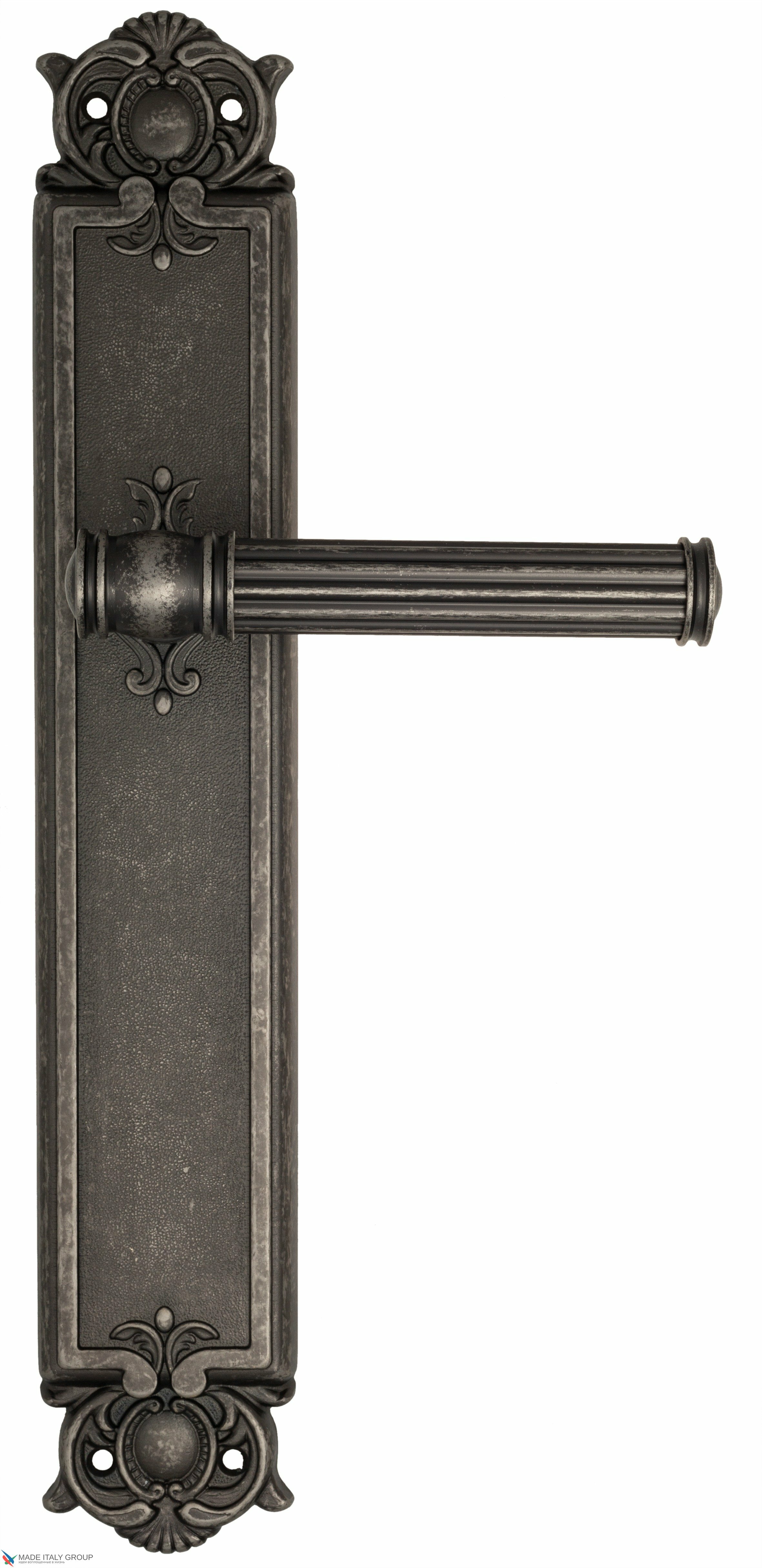 Дверная ручка Venezia quot;IMPEROquot; на планке PL97 античное серебро