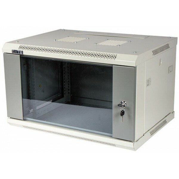 TWT-CBWPG-27U-6x6-GY TWT Шкаф 19quot; 27U 600x600 настенный, TWT серии Pro, стеклянная дверь, разборный