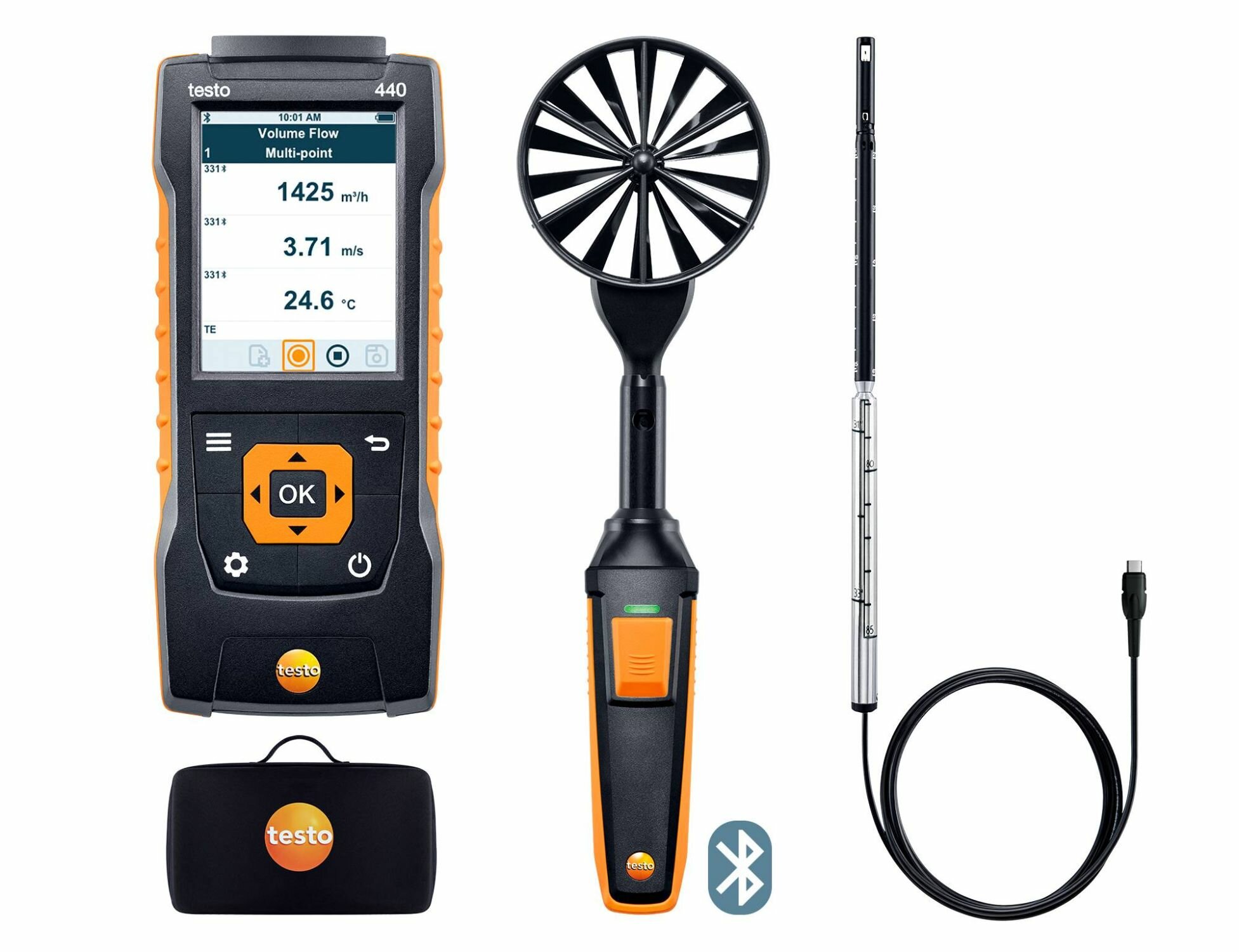 Комплект для вентиляции 1 с Bluetooth Testo 440