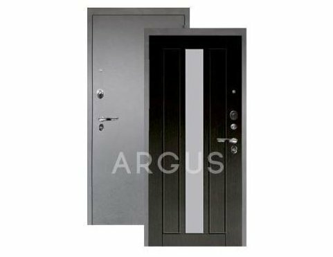Входная дверь Аргус люкс про владимир венге тисненый/серебро антик