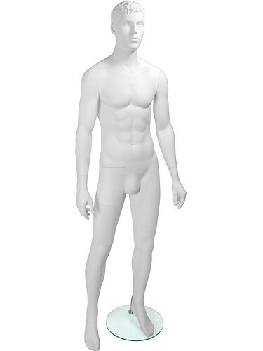 Манекен мужской белый скульптурный Tom Pose 02