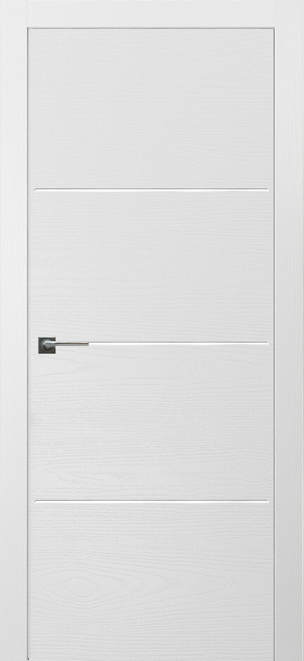 Дверь Фрамир MODERN шпон PG TOLEDO NEW 3 Цвет:Ясень белоснежный/ Дуб белоснежный