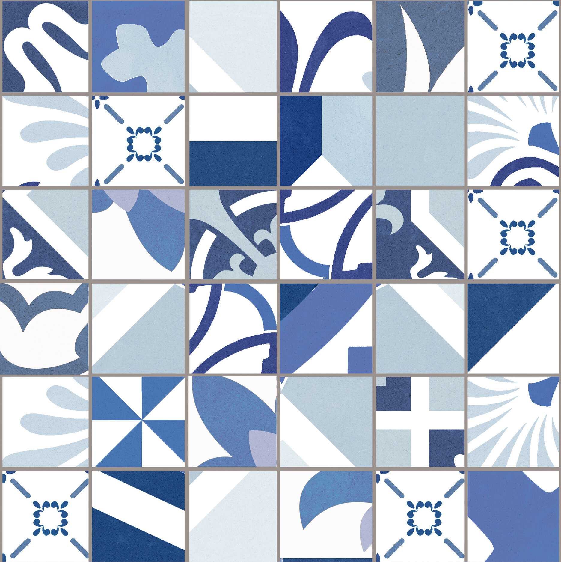 Мозаика облицовочная керамогранит Aparici Moving Moving Blue Natural Mosaico 5x5_G-3666 ( м2)