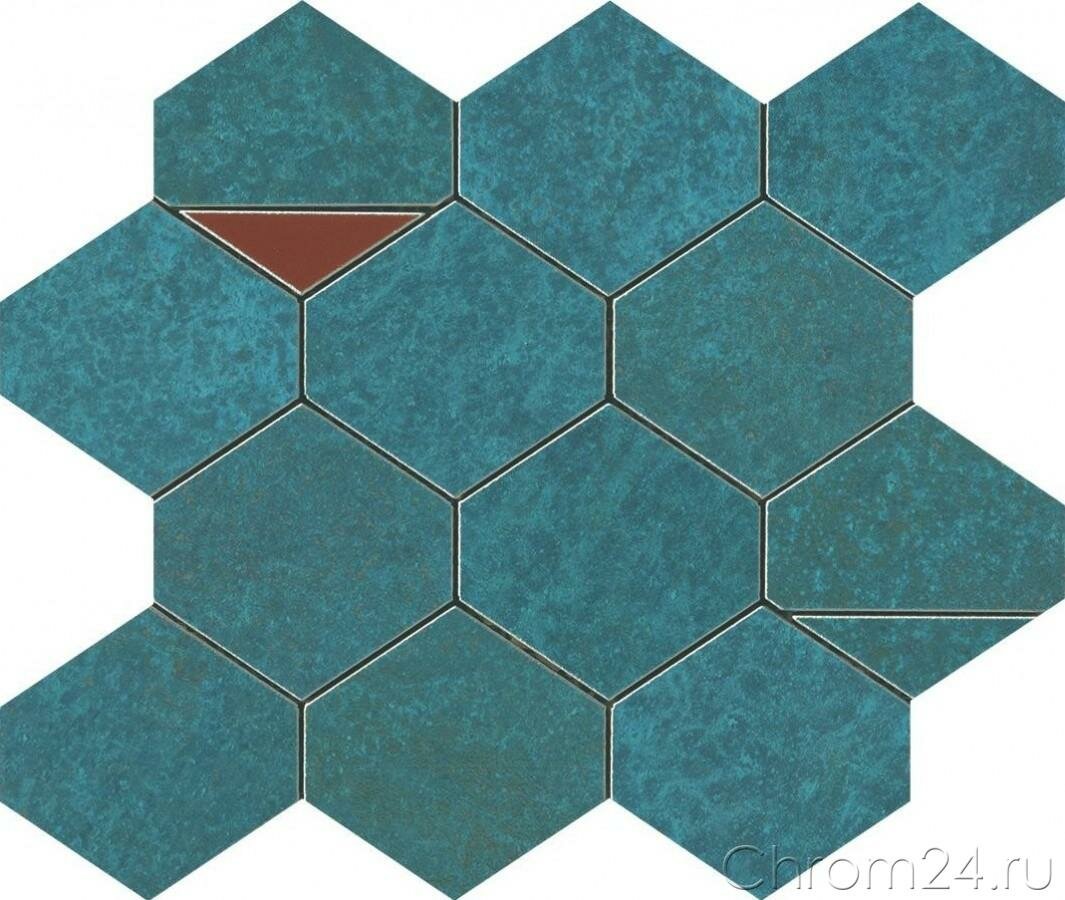 Atlas Concorde Blaze Verdigris Mosaico Nest керамическая плитка (29,4 x 25,8 см) (9BNV)