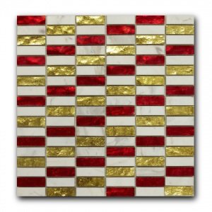 Мозаика из натурального камня ArtNatura Equilibrio 013C (плитка 15x48x8 мм), лист 300x300 мм (1 м2/упак)