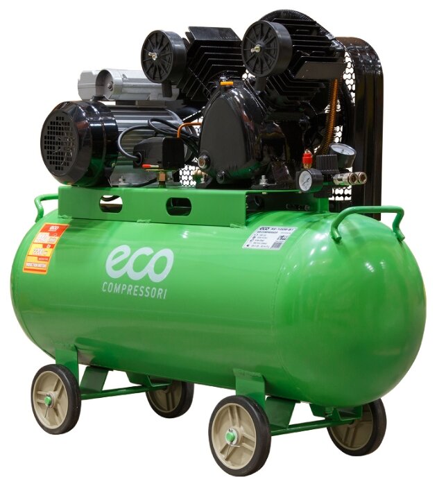 Компрессор масляный Eco AE-1005-B1, 100 л, 2.2 кВт