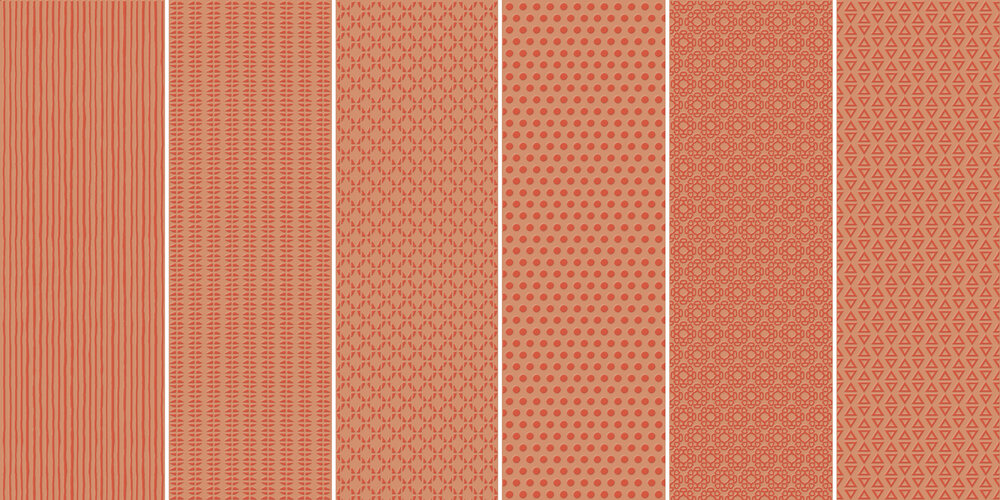 Плитка керамогранит Unica Vibration Vibration Orange (6 patterns) ( м2)