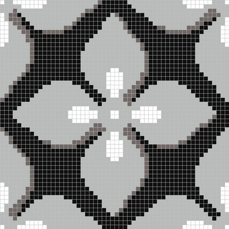 Мозаика Alma Панно 15 MZ-03 Black 885x885 мм (Мозаика)