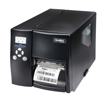Принтер этикеток термотрансферный Godex EZ-2350i, промышленный, 300 DPI, 5 ips, цветной ЖК дисплей, RS232/USB/TCPIP+USB HOST, дюймовая втулка риббона
