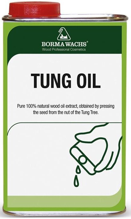 Лаки для мебели BORMA Wachs Tung Oil Масло тунговое для обработки деревянных поверхностей (20л)