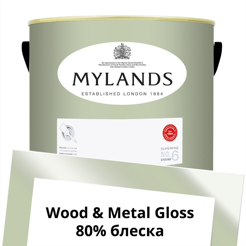 Английские Краски Mylands артикул WoodMetal Paint Gloss 5 л. №195 Beauvais