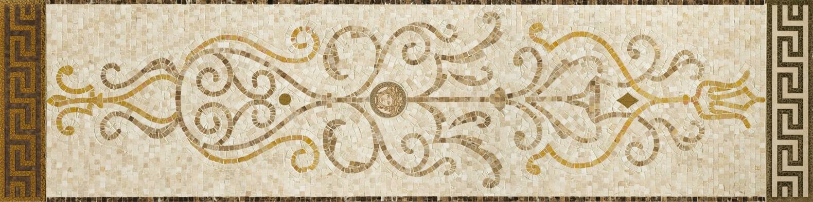 Мозаика Versace Exclusive Mosaico Beige Oro 39.4x158