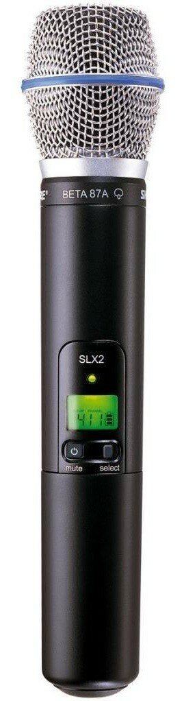 Shure SLX2/SM86 P4 (702 - 726 МГц) ручной передатчик системы SLX с микрофонным капсюлем SM86