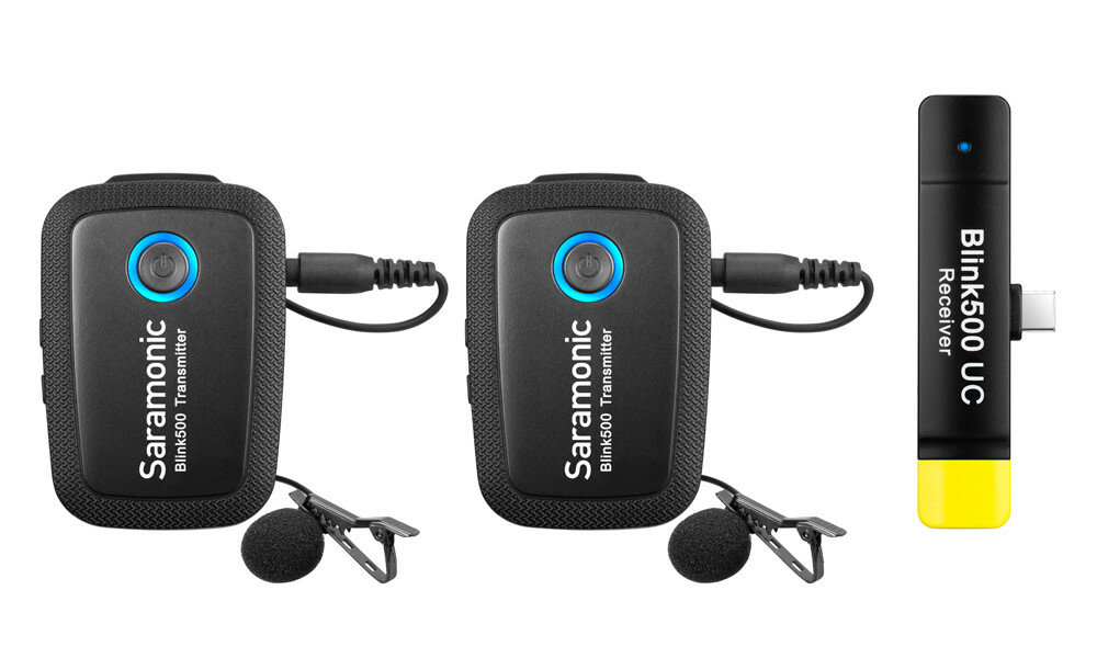 Двухканальная беспроводная микрофонная система Saramonic Blink500 B6 (TX+TX+RXUC) для Android