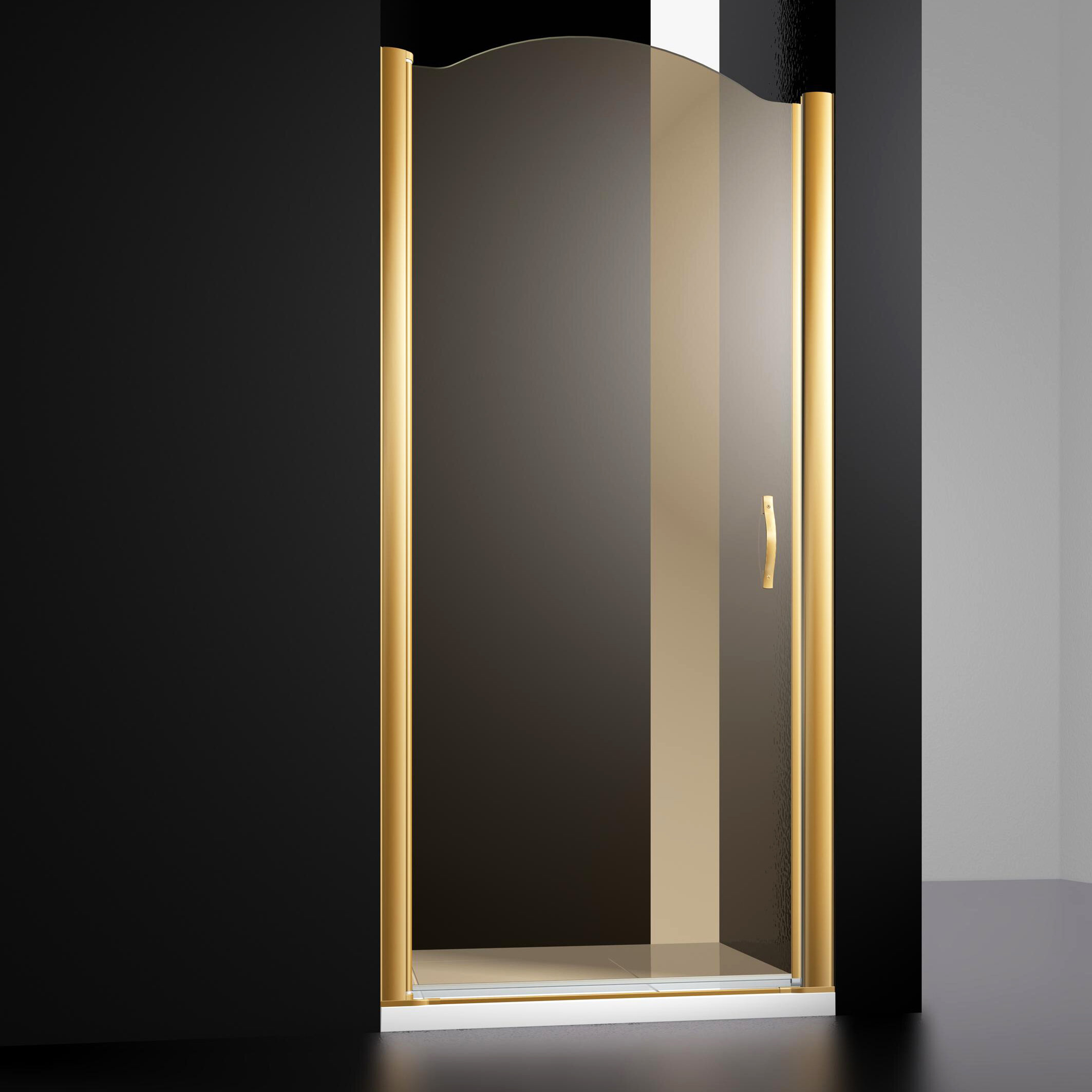 Душевая дверь в нишу Sturm Schick 90 см gold (R) LUX-SCHI09-RTRGL