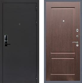 Дверь входная (стальная, металлическая) Сенатор Практик 3К Electro 5230 ФЛ-117 quot;Орех премиумquot; с электронным замком