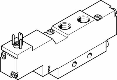 Распределитель с электроуправлением Festo MEBH-5/2-1/8-L-B-230AC