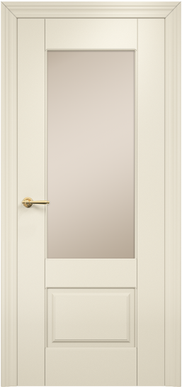 Дверь Оникс Марсель фрезерованное Цвет:эмаль слоновая кость мдф Остекление:Сатинат бронза